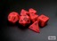 Polyhedral 7-Dice Set CHX25414 - Opaque Red/Black